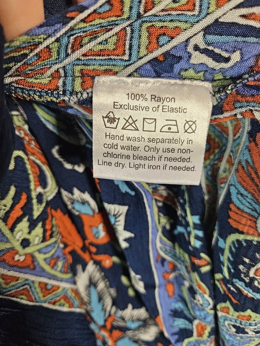 Earthbound Medium paisley handkerchief hem maxi skirt boho Lagenlook Ruched NWT - Picture 8 of 10
